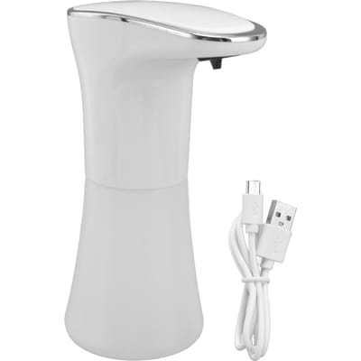 400ml Automatische Zeepdispenser Contactloos USB Oplaadbaar Slimme Sensor Schuimzeep Pomp voor Badkamer white