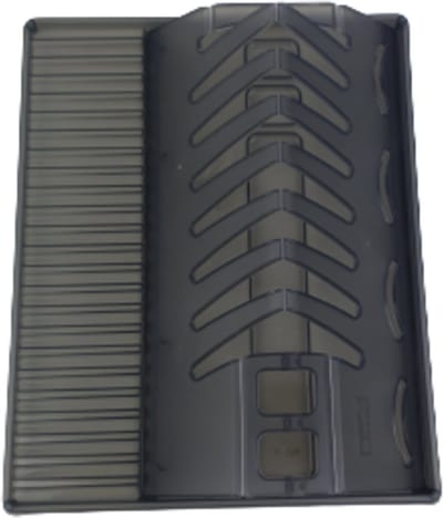 Vouwbare afdruiprek - Grijs / Transparant - Kunststof - 390 x 320 x 20 mm - Afwas - Afwassen - Afdruip - Druiprek