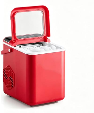 IJsmachine Tafel - Apparaat voor IJsblokjes - Dranken Koelen - Zelfreinigend Systeem - 34 x 28 x 36 cm - Zilver