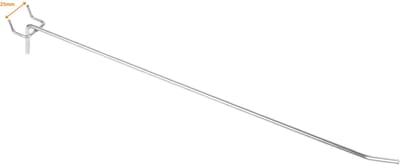 5 stuks - 40cm - Gaatjeswand / Perfowand Blisterhaak / Perfohaak - Metaal - type: PSH25-40