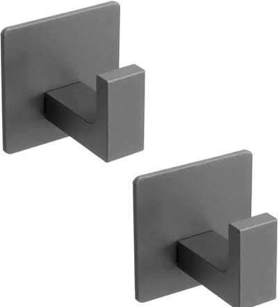 Dailygoods- Handdoekhaak - Zelfklevend - Roestvrij Staal - Modern Design - Waterdicht - 2-Pack - Wandhaak