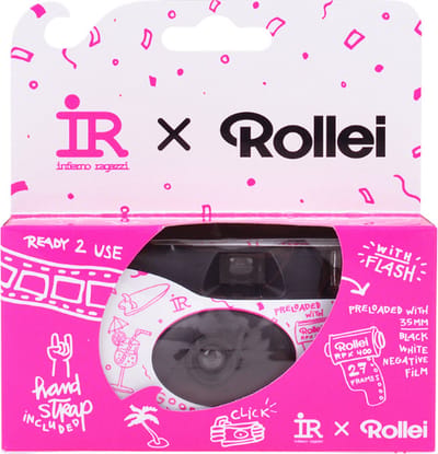Rollei IR Recyclable Single Use Camera RPX 400 135/27 exp film met FLITS