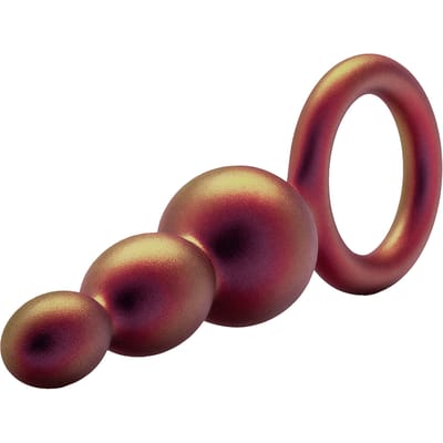 Anal Adventures Matrix - Beaded Loop Anaal Plug - Koper