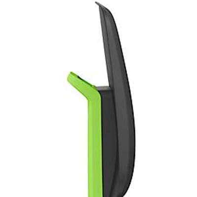 Labsit hoge bureaustoel, kunstleer, glijders, B 450 x D 420 x H 520 - 770 mm, groen