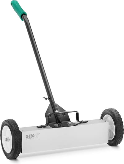 magnetische bezem - 73 - 100 cm telescoopsteel - 45 cm - ferrietmagneet - MSW