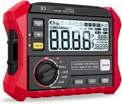 Weerstandstester - Isolatiemeter Megger - Elektrisch Testen - 1000 Groepen Opslag - 34 x 27 x 9 cm - Grijs