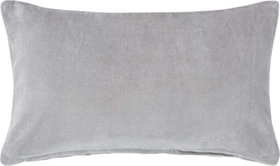 Homescapes grijs fluwelen kussenhoes 30 x 50 cm
