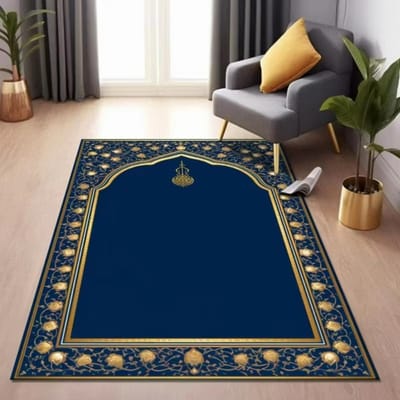 Premium Islamitisch Gebedskleed Antislip Vloermat voor Huisdecoratie Woonkamer Slaapkamer Stijlvol en Duurzaam Tapijt voor Dagelijks Gebruik 40x60cm