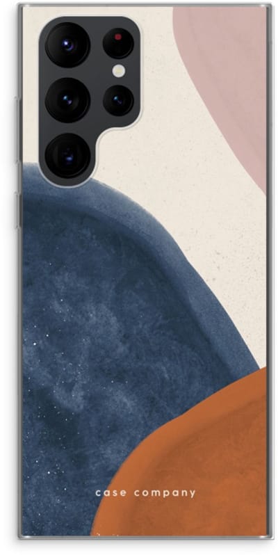Case Company® - Hoesje geschikt voor Samsung Galaxy S22 Ultra hoesje - Geo #1 - Soft Cover Telefoonhoesje - Bescherming aan alle Kanten en Schermrand