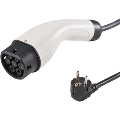Chargeur de VE Portable Type 2, 16A 3,7 kW, Chargeur de Voiture pour Véhicule Électrique avec Câble de Chargement de 28 pieds Prise CEE 7/7, Borne de Recharge pour VE Domestique IEC 62196 avec