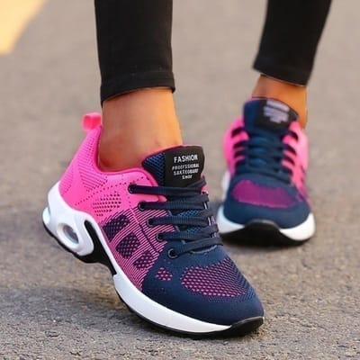 Orthopedische sneakers voor dames, ademende casual schoenen, lichtgewicht outdoor sportschoenen, casual wandelschoenen, platform sneakers voor dames (2024) 38 helder roze