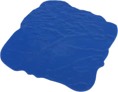 Betonstempelmat - Leisteenmal Cement - Terrassen Aanleggen - Naadloos Leisteenpatroon - 91 x 91 cm - Blauw