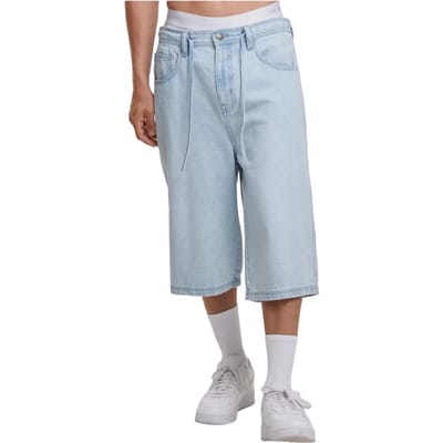 Urban Classics - Skater Shorts With Drawcord Driekwartbroek - Taille, 28 inch - Blauw