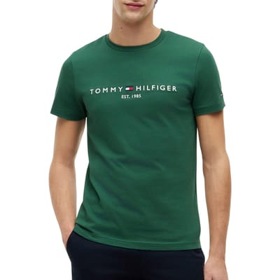 Tommy Hilfiger Tommy Logo Tee Street Green Taglia: M | Magliette basic Outlet | Uomo | Verde