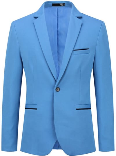 ALLTHEMEN Heren Stretch Blazer Slim Fit Jasje - Zakelijk Pak Jasje - S