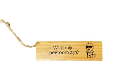 Boekenlegger - Bladwijzer - Boeken legger - Boekenleggers - Peter vragen - Wil je mijn peter zijn - Wil je mijn peter worden - Peetoom vragen
