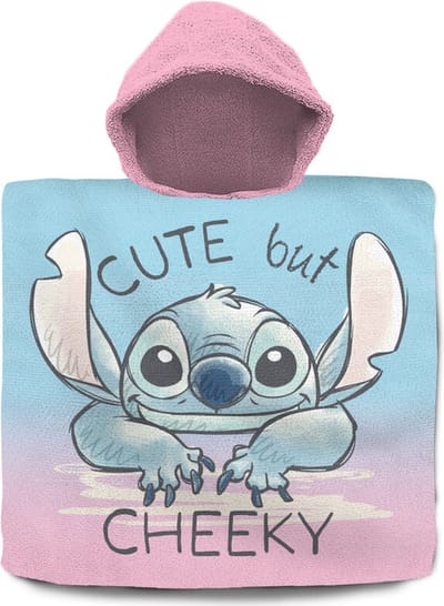Disney Lilo & Stitch Badponcho - Katoen - Poncho - Handdoek - Strand - 60 x 60 CM