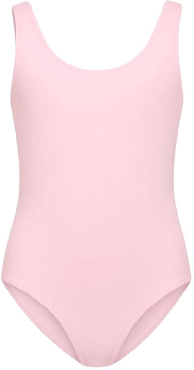 Dancer Dancewear® Balletpakje ROZE kind - "Rondo" - Zonder mouw - Voor meisje - Maat 140/146 - 12 jaar