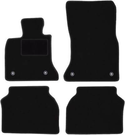 Zwarte velours vloermatten voor: BMW 5 GT F07 liftback (2009-2017)