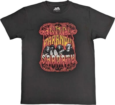Black Sabbath - Paranoid Psych Heren T-shirt - S - Zwart