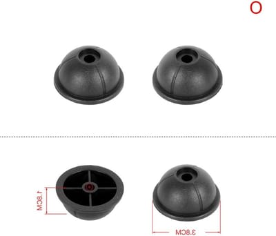Vervangende plastic stud bagagevoeten voor koffers en tassen - Duurzame en stevige standvoeten