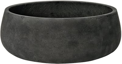Pottery Pots Schaal-Plantenbak Eileen Black Washed-Grijs-Zwart D 29 cm H 11 cm
