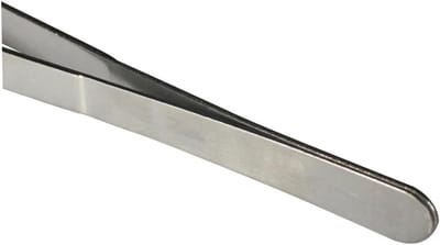 Roestvrijstalen Pincet - Lange Tondeuse - Voeden van Reptielen - Rechte en Gebogen Punten - 30 cm - Zilver