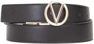 VALENTINO riem Roof Pin Buckle Belt W105 Nero / Oro zwart
