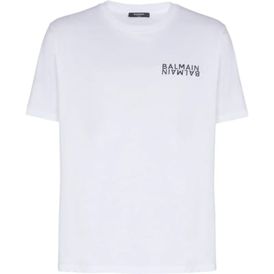 Balmain T-shirt met logo-opdruk