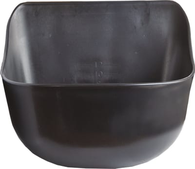 Universele voederbak 12L zwart incl.logo