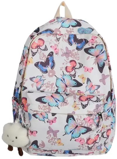 Rugzak dames | Vlinderpatroon rugtas | Rugzak meisje | Mooie rugzakken met vlinders | 20 liter