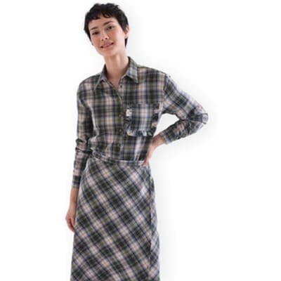 Blouse Compania Fantastica COMPAÑIA FANTÁSTICA Shirt 11015 - Green Plaid