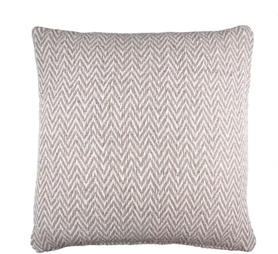 Linen & More - Sierkussen 'Zigzag' (45cm x 45cm, Taupe)