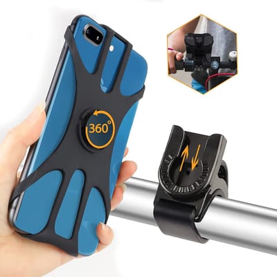 Telefoonhouder voor Fiets - Telefoonhouder universele houder 360 graden draaibaar - motor - iPhone 13 - iPhone 12 - iPhone 11 - Pro MAX - Pro - Mini - SE - XS - smartphones 4.5-7 inch 114-178 mm