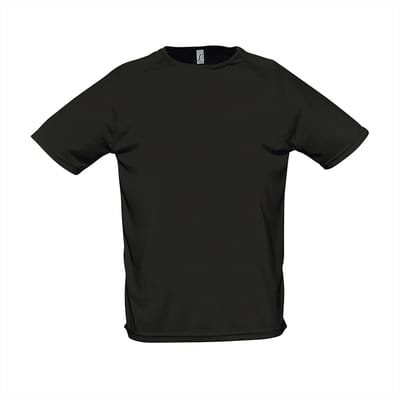 SOL'S Men´s Raglan Sleeves T Sporty L198 - Black - XXS
