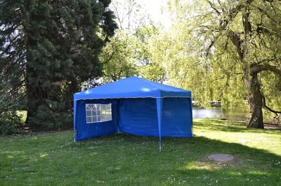 Vouwpaviljoen - Partytent Tuin - Feestelijke Ontvangst - 100% Waterdicht - 2 x 2 Meter - Blauw