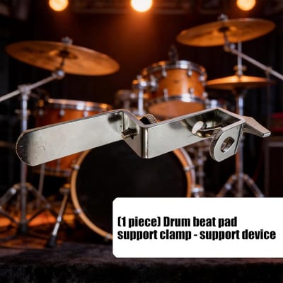 Drum Metronoom Houder - Metronoom Klem - Muziek Oefenen - Verstelbaar Hoekmechanisme - 165 cm Lengte - Zilverkleurig