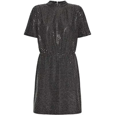 Ichi IHNELENIA DR2 Dames Jurk - Black