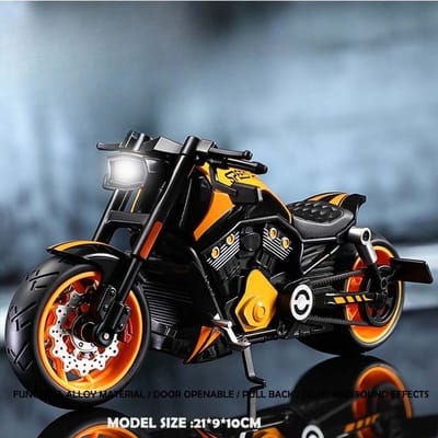 Simulatie 1:10 Legering Harley Vintage Motorfiets Model Met Geluid En Licht Diecast Speelgoed Motorfiets Collectie Miniatuur Auto