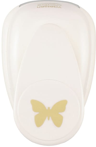Vaessen Creative Pons - Figuurpons - Vlinder - 3 x 4 cm