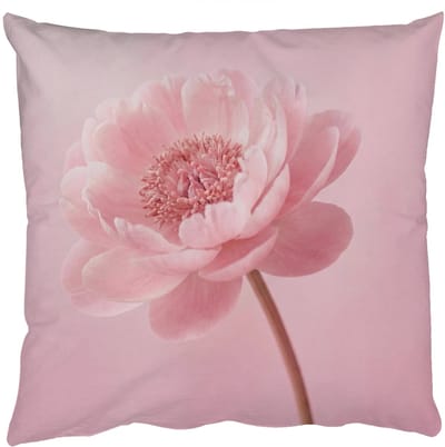 Sierkussens - Kussentjes Woonkamer - 50x50 cm - Bloem - Pioenroos - Roze