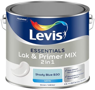 Levis - Essentials Lak & Primer Mix - Shady Blue B30 - Mengverf - 2,5 L