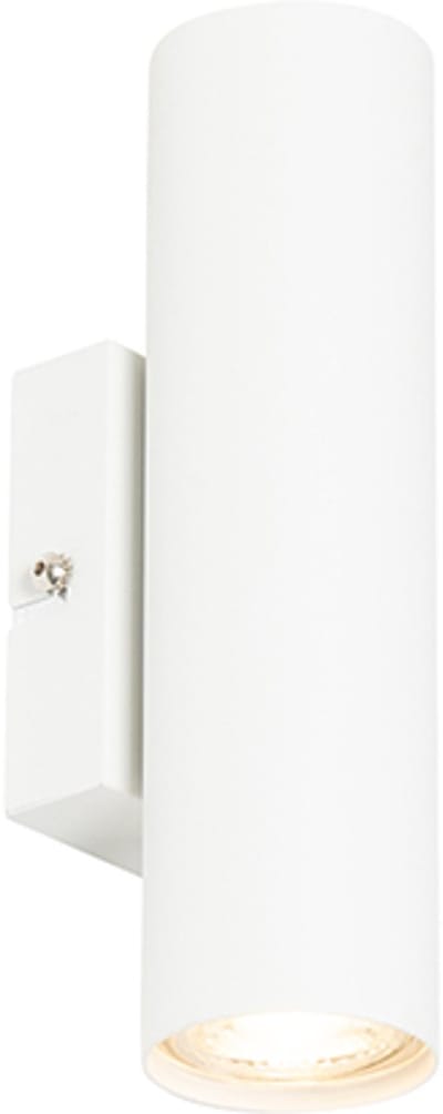 QAZQA jeana - Moderne Wandlamp Up Down voor binnen - 2 lichts - D 80 mm - Wit - Woonkamer | Slaapkamer | Keuken