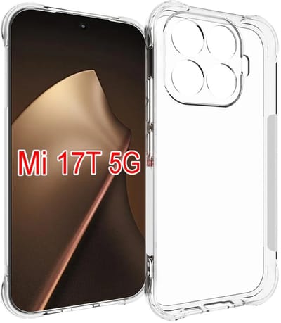MobyDefend Hoesje - Geschikt voor Xiaomi 17T - Transparante Shockproof TPU Backcover - Verstevigde Hoeken - Volledig Doorzichtig
