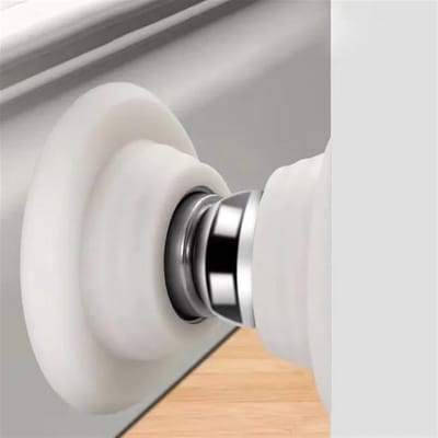 Siliconen Deur Stopper - Deur Magnetisch - Voorkomt Deuren - Zachte Demping - 1 stuk - Wit