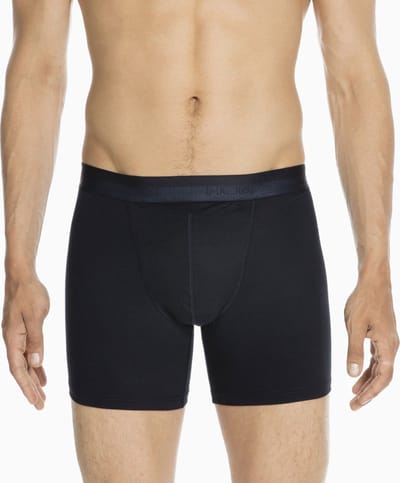 HOM - HO1 Long Boxer Briefs (1-pack) - Heren Boxer met langere pijp en horizontale gulp - Navy - Maat S