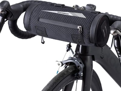 Multifunctionele Fiets Voor- en ZadelTas voor Mobiele Telefoonhouder - 2L Zwart