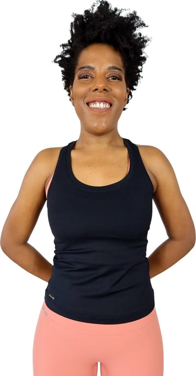 Sportshirt zwart - sportkleding dames- dry-fit top - yogatop - fitness kleding vrouwen - medium - M - zwart