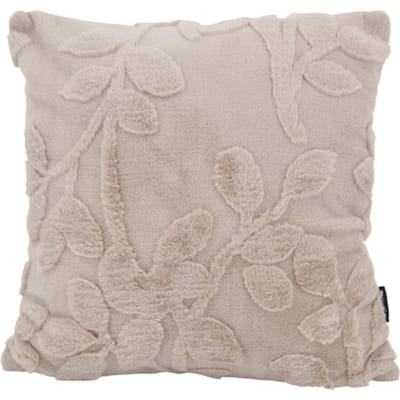 NOVÉE Furry plant beige | 45 x 45 cm | kussenhoes | polyester