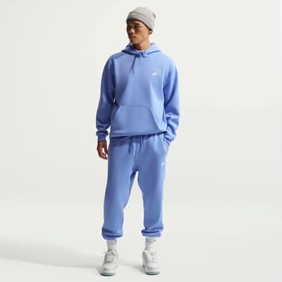 Nike Club Sweater met capuchon Heren-lichtblauw